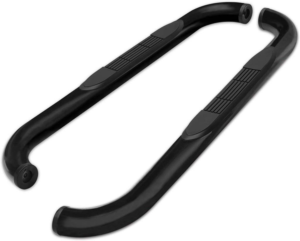 3 Black Side Bars Nerf Bars Step Rails Running Boards (2 Pieces) K876
