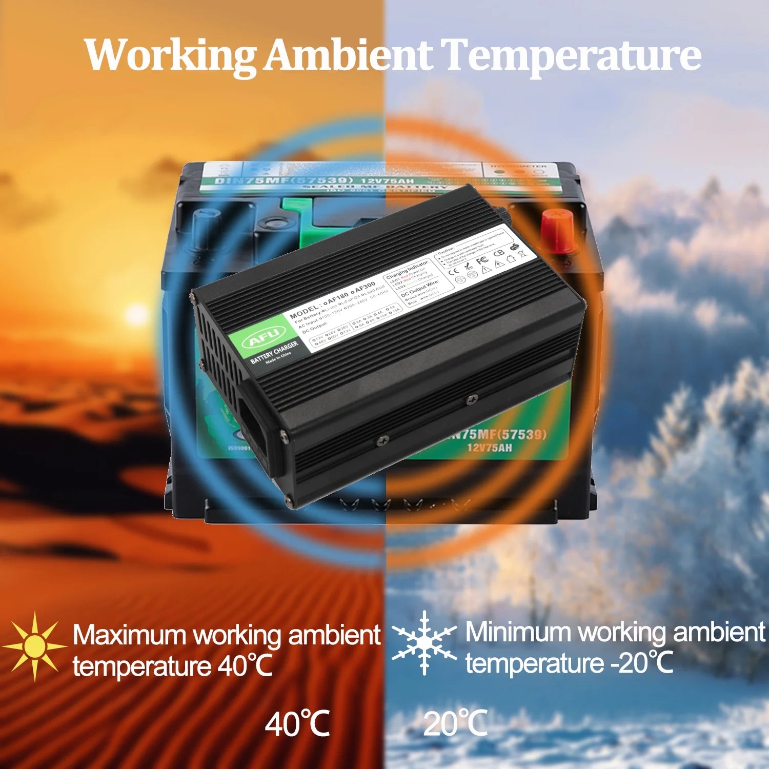 50.4V 5A Smart Charger with Fan Aluminum Case S2231