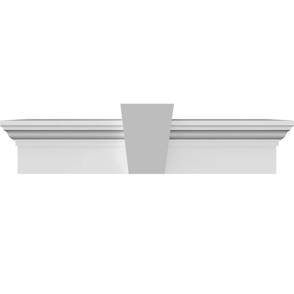 63x22 Bottom Width x 66 1/2x22 Top Width x 6x22H x 1x22P Traditional Crosshead with Flat Keystone J99182