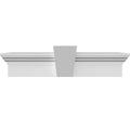 63x22 Bottom Width x 66 1/2x22 Top Width x 6x22H x 1x22P Traditional Crosshead with Flat Keystone J99182