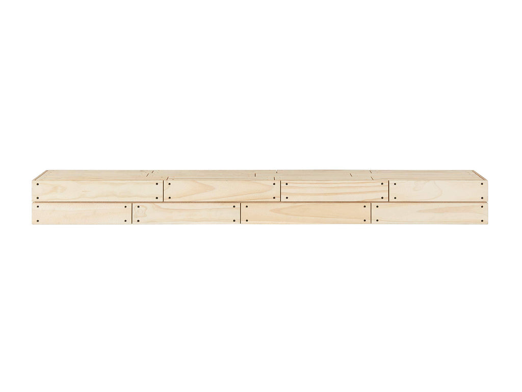Unfinished 48x22 Shiplap Mantel Shelf F375