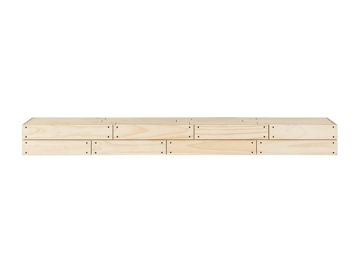 Unfinished 48x22 Shiplap Mantel Shelf F375