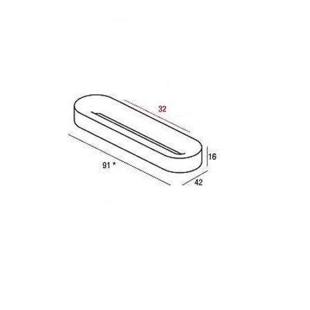 Charcoal Oval Cabinet Pull V61509