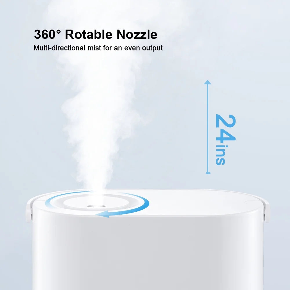 White 4L Ultrasonic Humidifier with 360° Nozzle Y90066