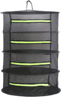 4-Layer Folding Nylon Mesh Drying Rack with Carrying Bag G96982