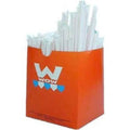 7.75 in. Jumbo Straw Paper Wrapped Black P187