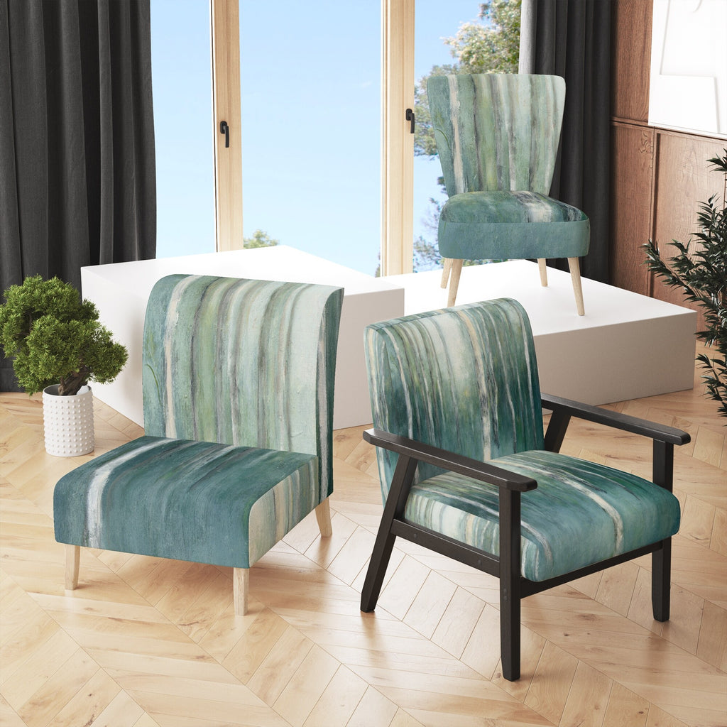 Green Forest Dream Upholstered Traditional Accent Chair T883