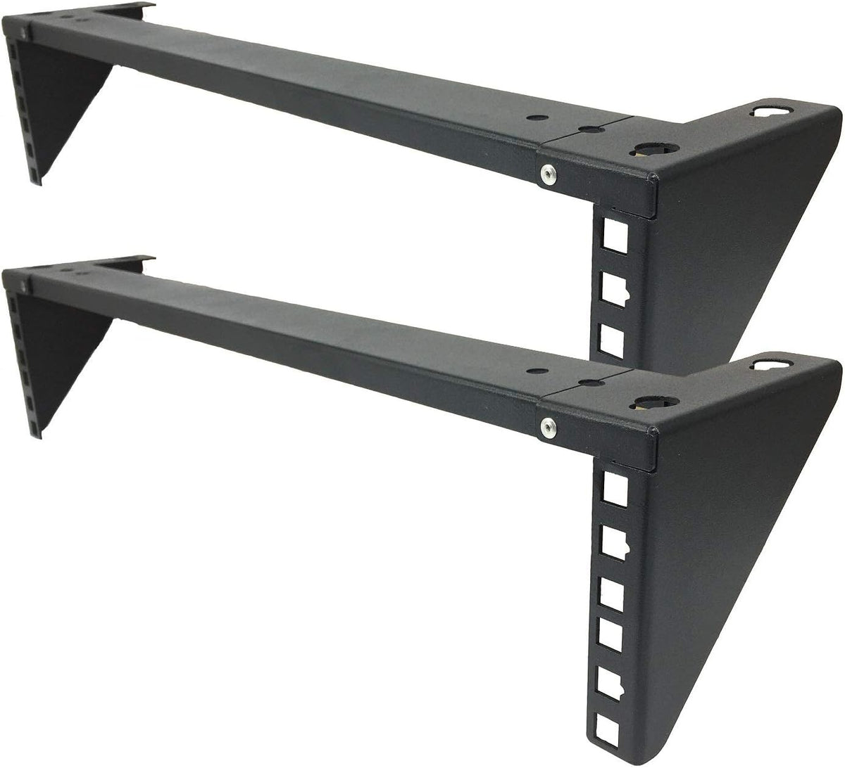 2U Light-Loading Foldable 19 Inches Cold Rolled Steel Vertical Wall Mount Rack R100791