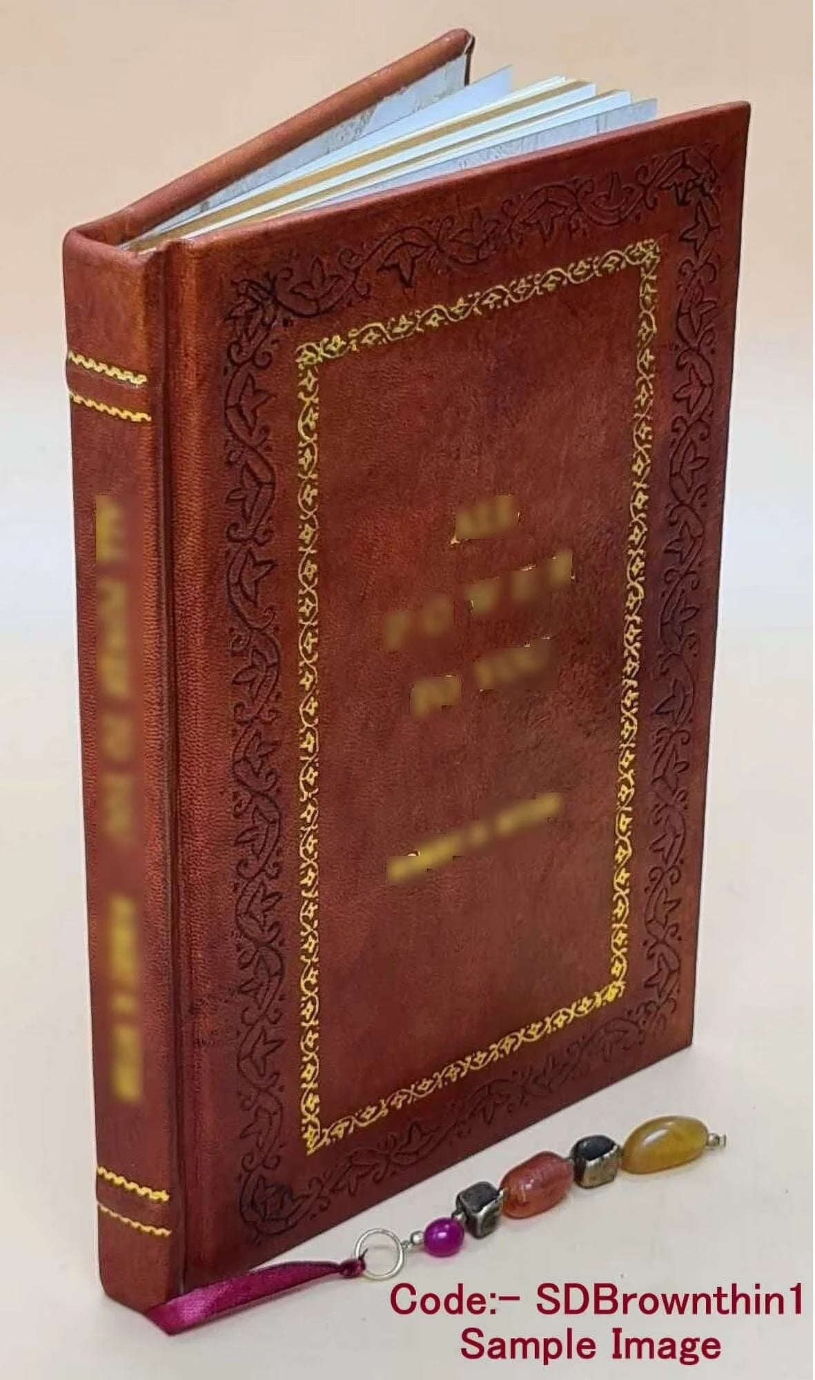 Premium Leather Bound Book Q738