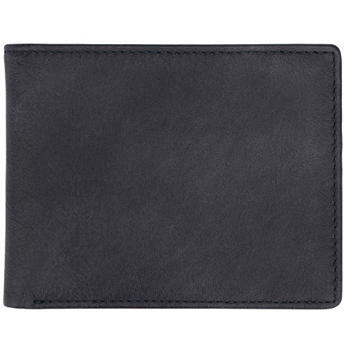 Genuine Leather Bifold Wallet with 2 ID Window V301290