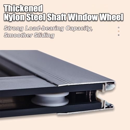 Small Horizontal Transom Sliding Door Windows, Double Slide Aluminum Alloy Frame Window, L 40cm~W 40cm F6882