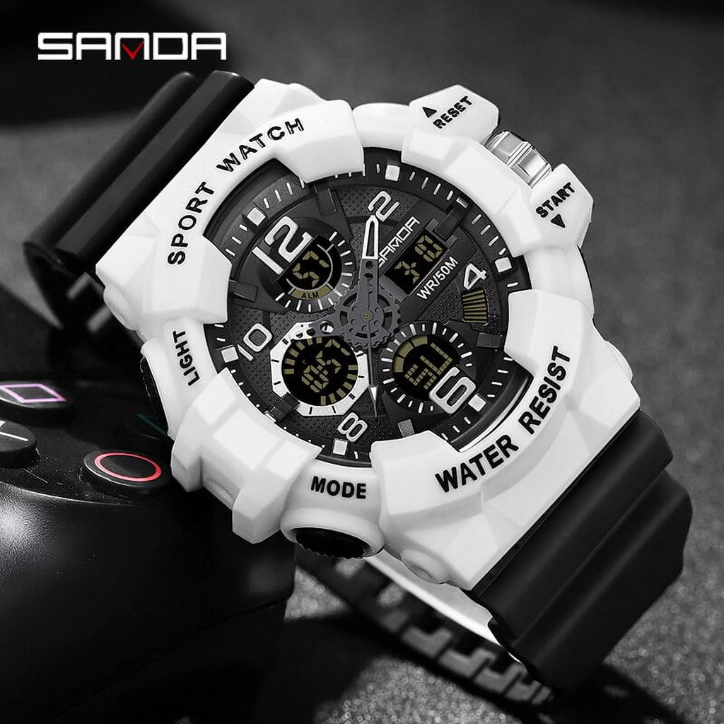 Digital Shock Waterproof Electronic Wristwatch W998342