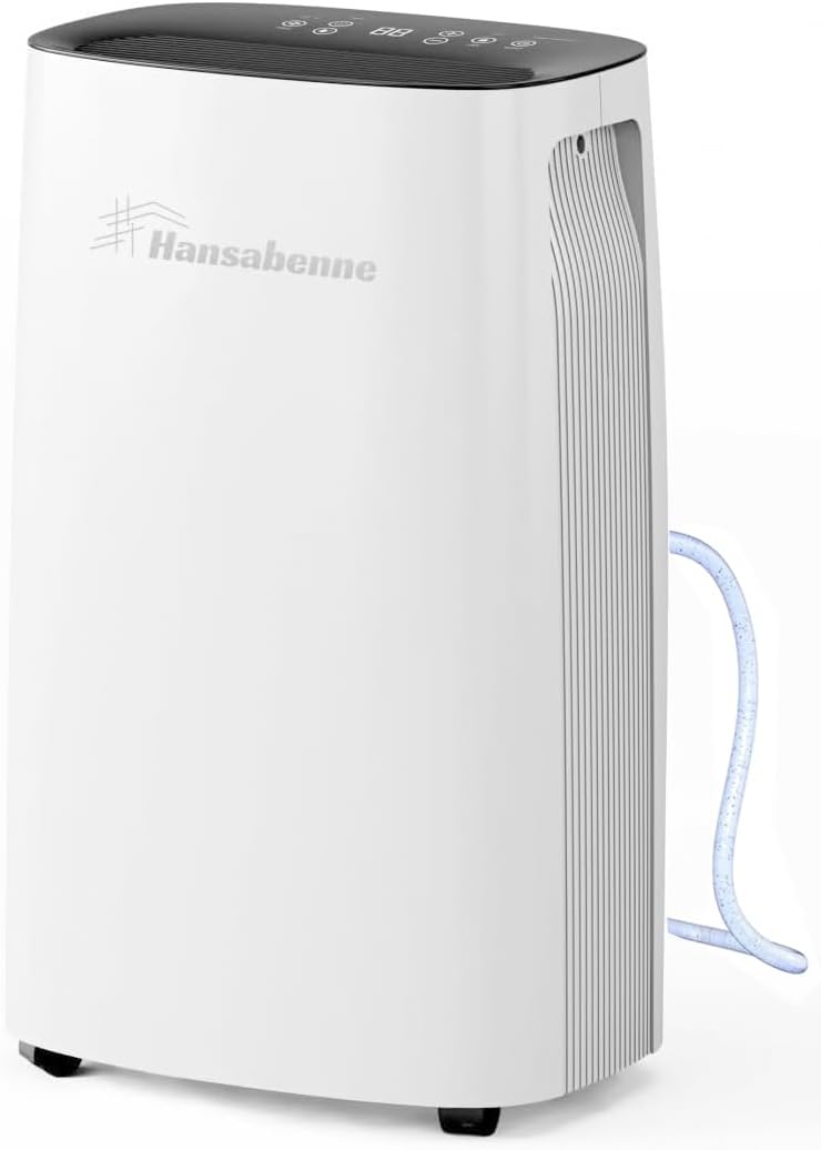 50-Pint Dehumidifier, 4500 Sq. Ft, Quiet, Auto Continuous Drain with Child Lock H91159