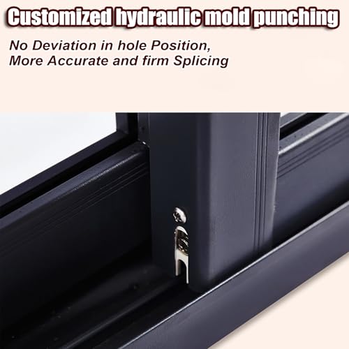 Small Horizontal Transom Sliding Door Windows, Double Slide Aluminum Alloy Frame Window, L 40cm~W 40cm F6882