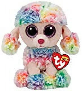 Rainbow Poodle Stuffed Animal 6 inch M340163