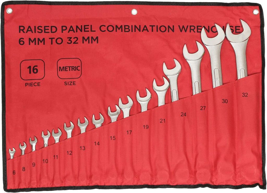 16pc Metric Combination Wrench Set 6mm-32mm Q99982