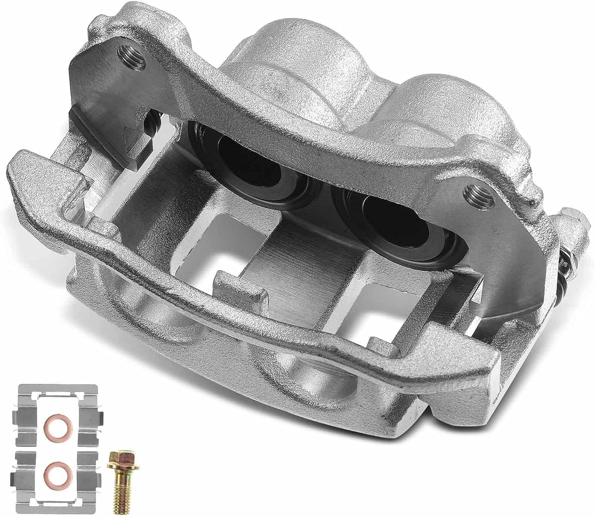 Disc Brake Caliper Assembly with Bracket Front Right Pack of 2 Q2446