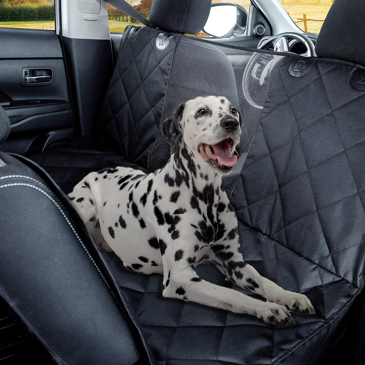 Heavy Duty Waterproof Non Slip Dog Car Seat Cover, Backseat Hammock Protector, Pack of 2 Z46816