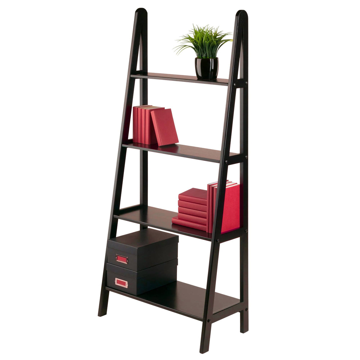 Espresso 4-Tier A-Frame Shelf Y708