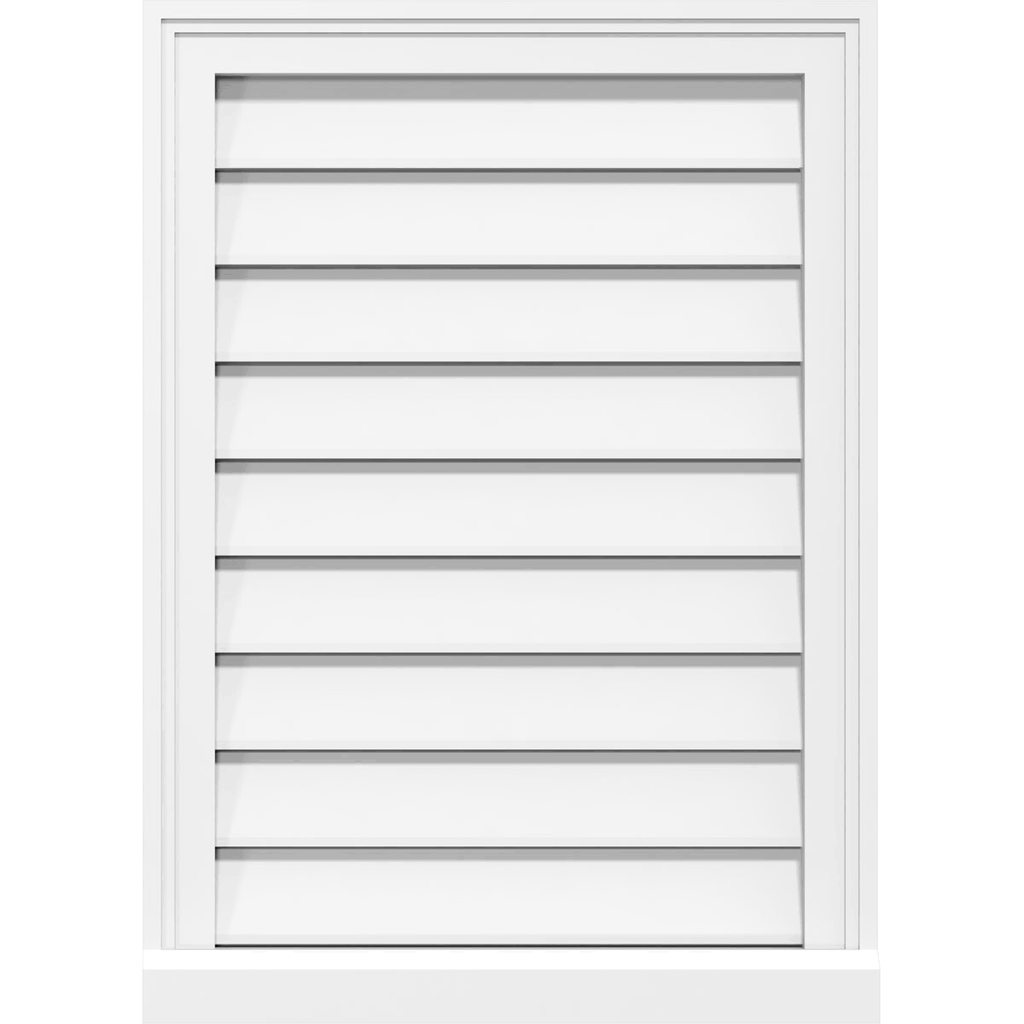PVC Gable Vent with Brickmould P168