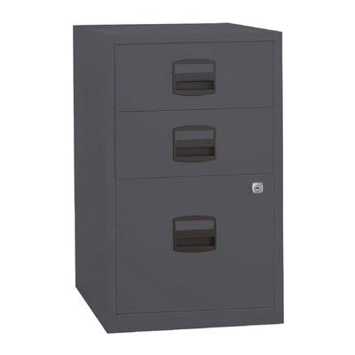 Charcoal 3 Drawer Vertical Filing Cabinet K585344