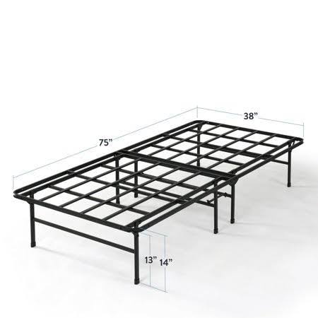 Twin 14 inch Heavy Duty Steel Slat Mattress Foundation C879477