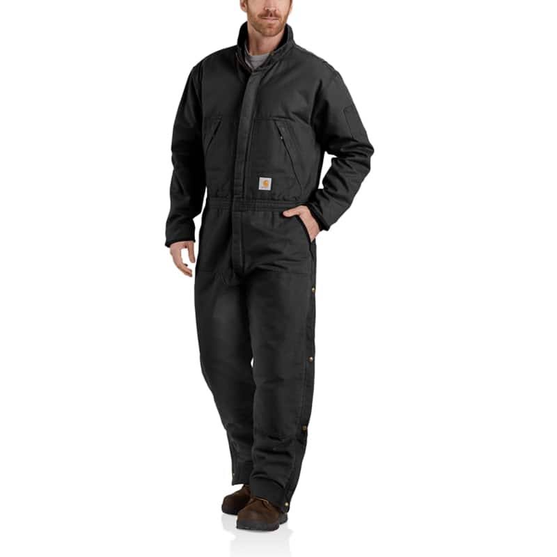 Brown Washed Duck Insulated Coverall I8332