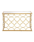 Gold-Tone Console Table F479