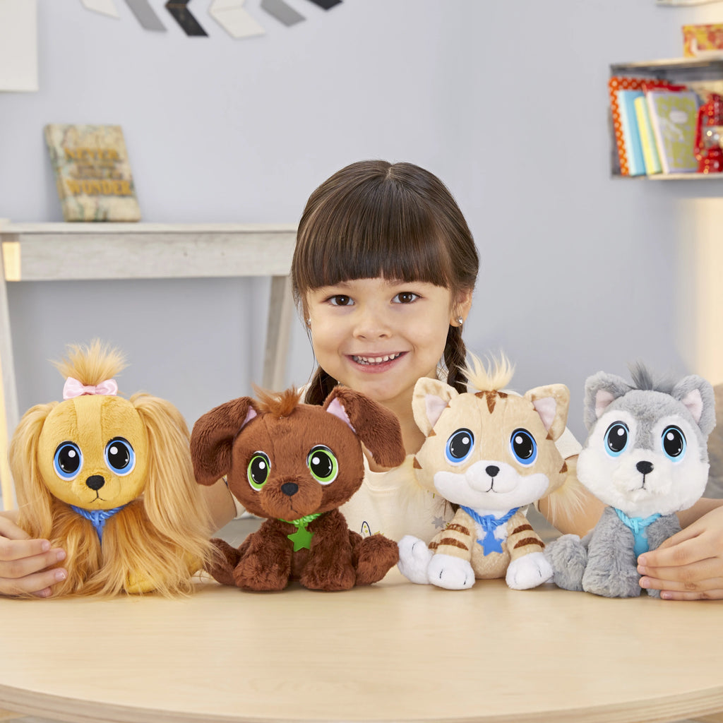 Cocker Spaniel Plush Pet Toy with Collar, Tag, Doghouse, Stickers, Ages 3+ A120083