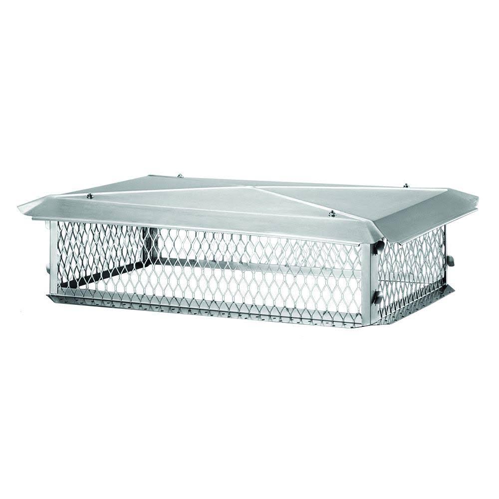 Stainless Steel Multi-Flue Chimney Cap 10x22 H x 26x22 W x 14x22 D U863650