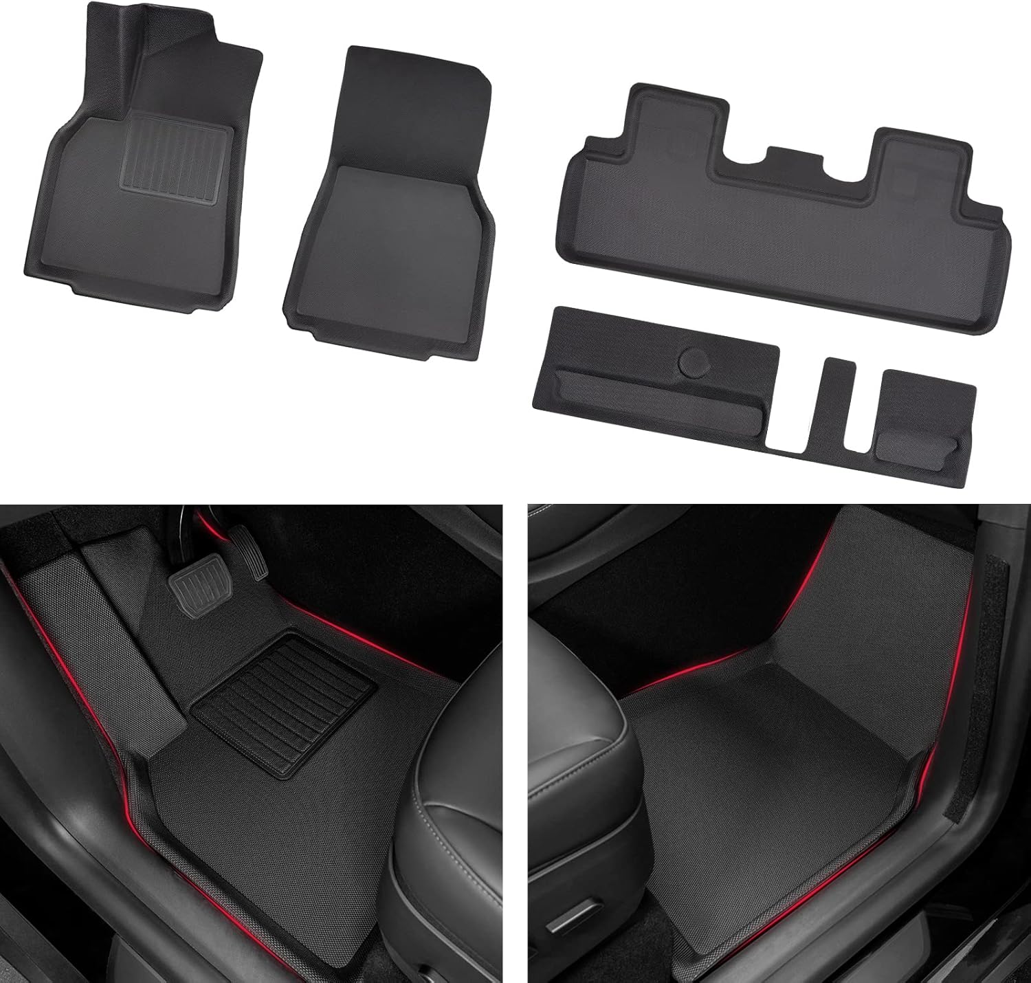 7 Seater Waterproof Floor Mats for Tesla Model Y Q2287