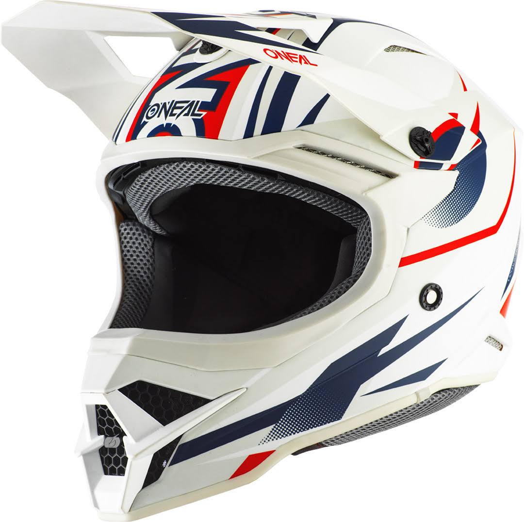 White/Blue XS Cross Helmet N5185