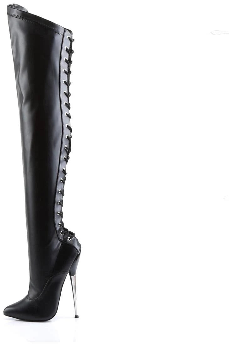 Black Stretch PU Dagger-3060 5 K314