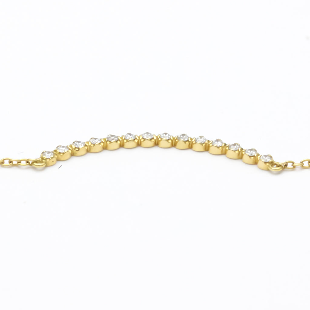 Yellow Gold Diamond Pendant Necklace T488451