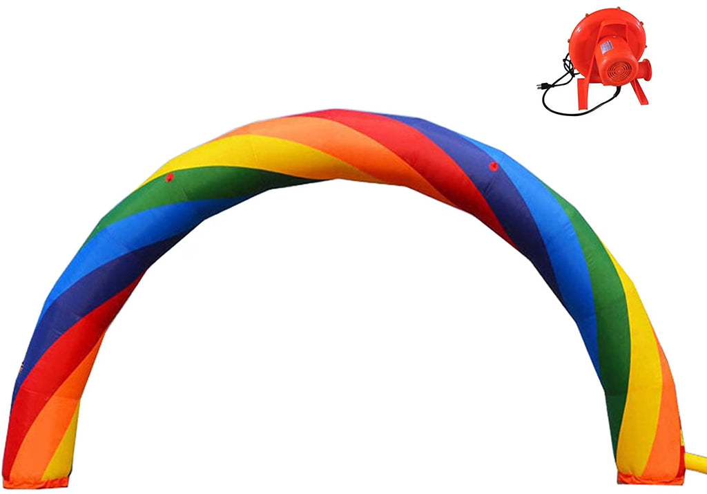 39.4ft Inflatable Rainbow Arch Oxford Cloth with Blower B4653