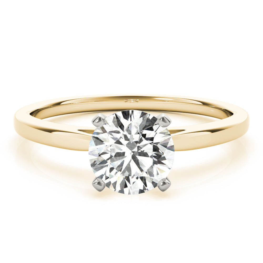 14K Diamond Cathedral Solitaire Engagement Ring J682817
