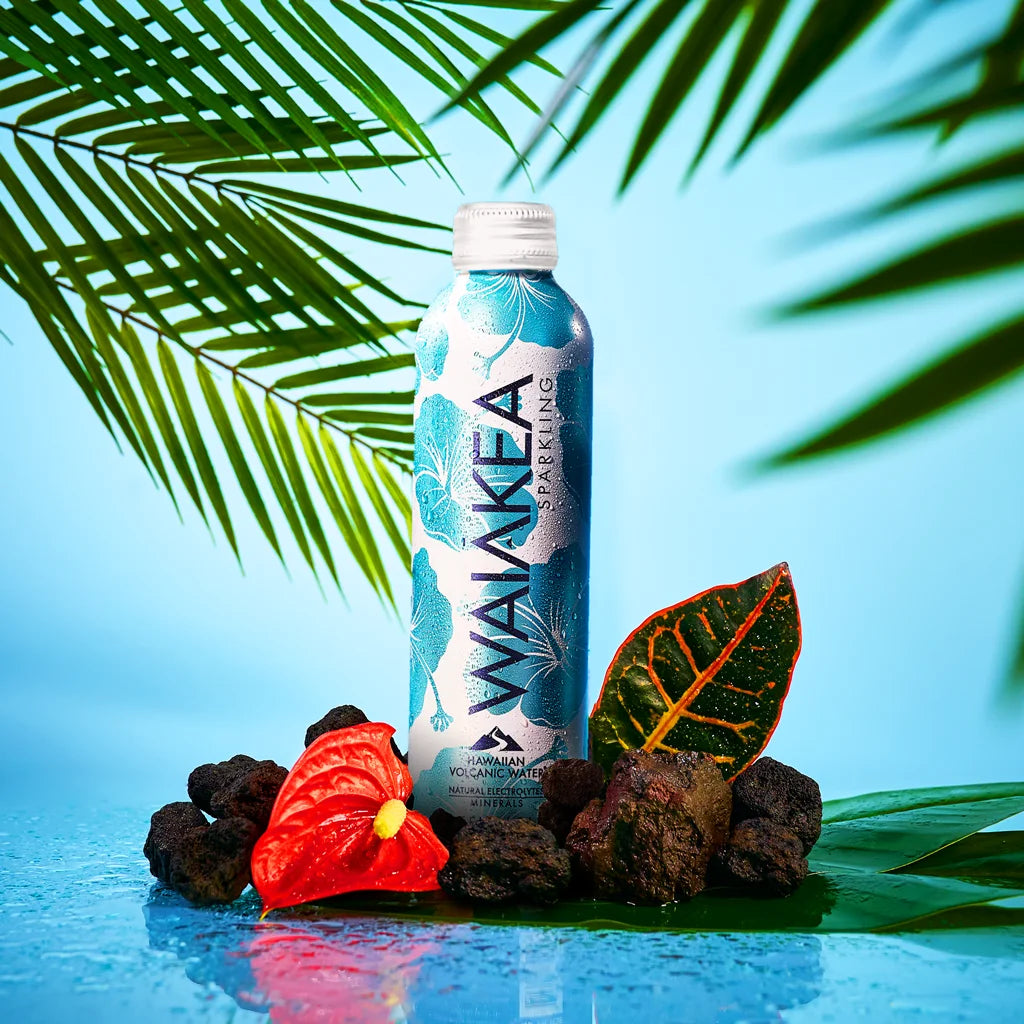 Sparkling Hawaiian Volcanic Water, Aluminum Bottle, 670mL - 12 Pack R152