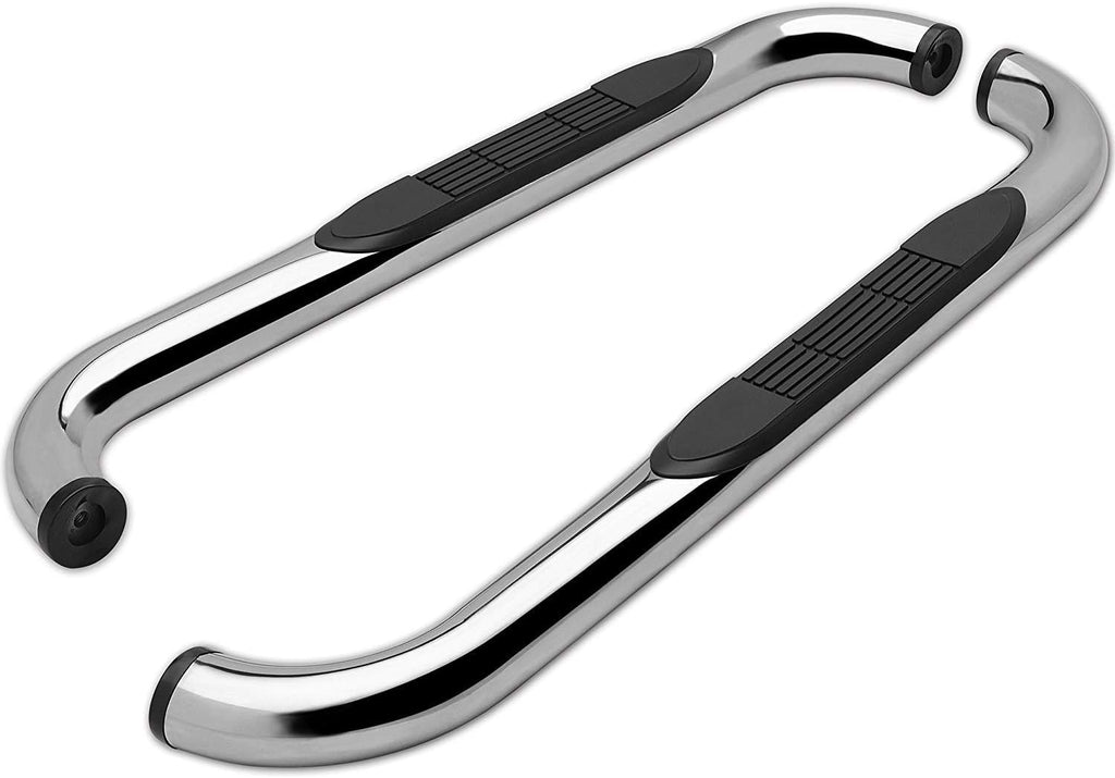 3 Black Side Bars Nerf Bars Step Rails Running Boards (2 Pieces) K876