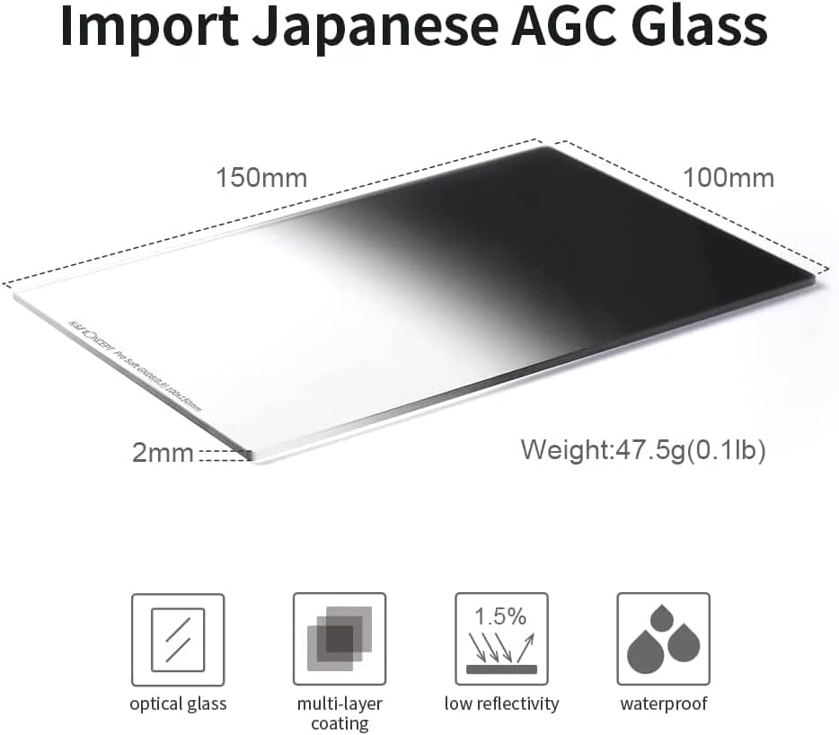 100X150mm Reverse GND8 Graduated Neutral Density Filter U37855