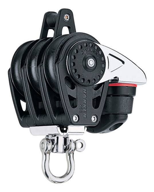Triple Carbo Block with Swivel, Becket, Cam Cleat - 40mm S90448