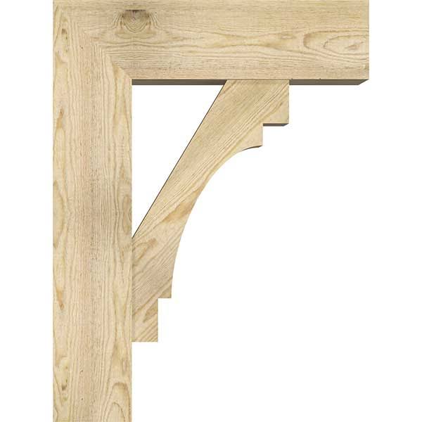Rough Sawn Bracket with Offset Brace, Douglas Fir G6721