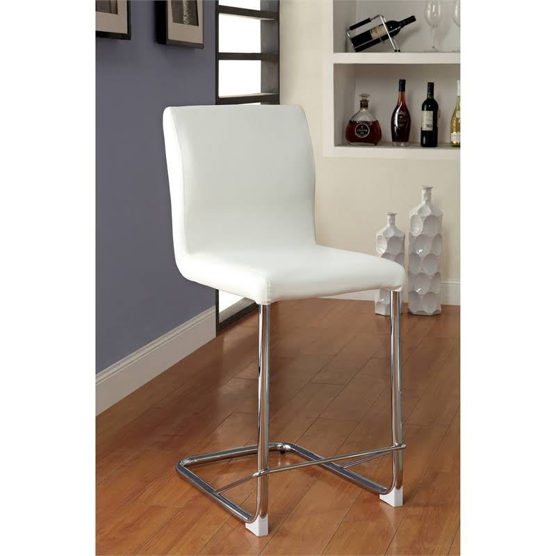 White Counter Stool (Set of 2) B150
