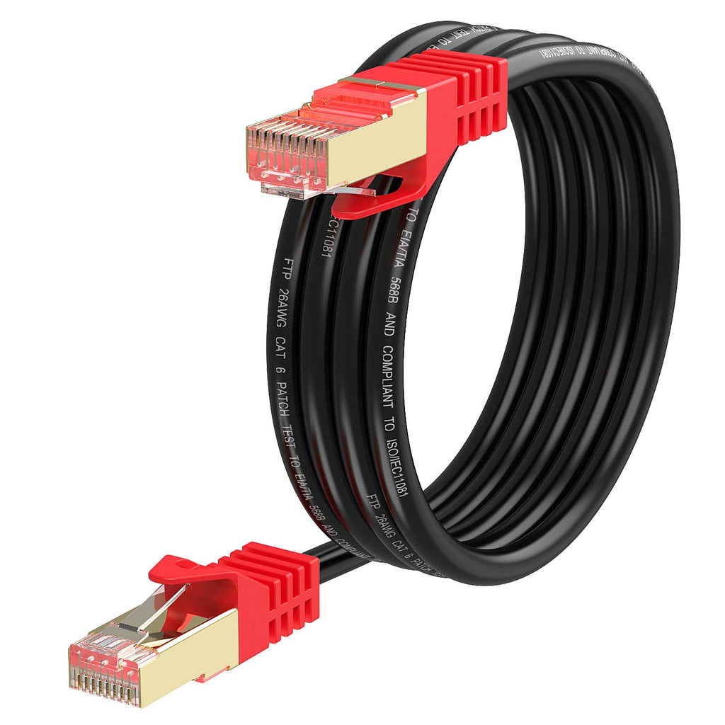 Outdoor Cat 6 Ethernet Cable 350ft 26AWG Heavy-Duty FTP Waterproof Direct Burial J876