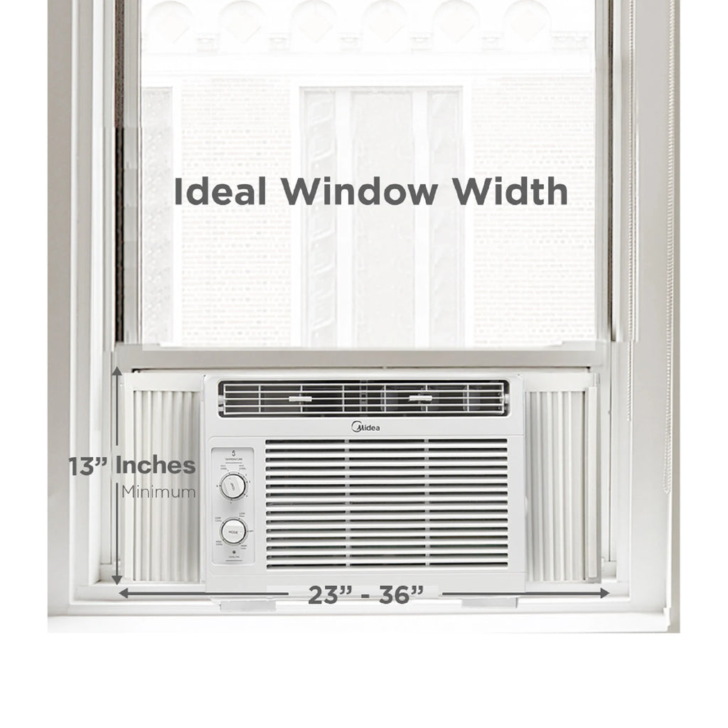 White Mechanical Window Air Conditioner D6202