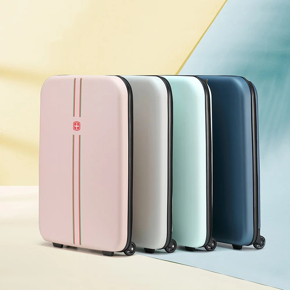 Blue 24 Inch Collapsible Suitcase P2148