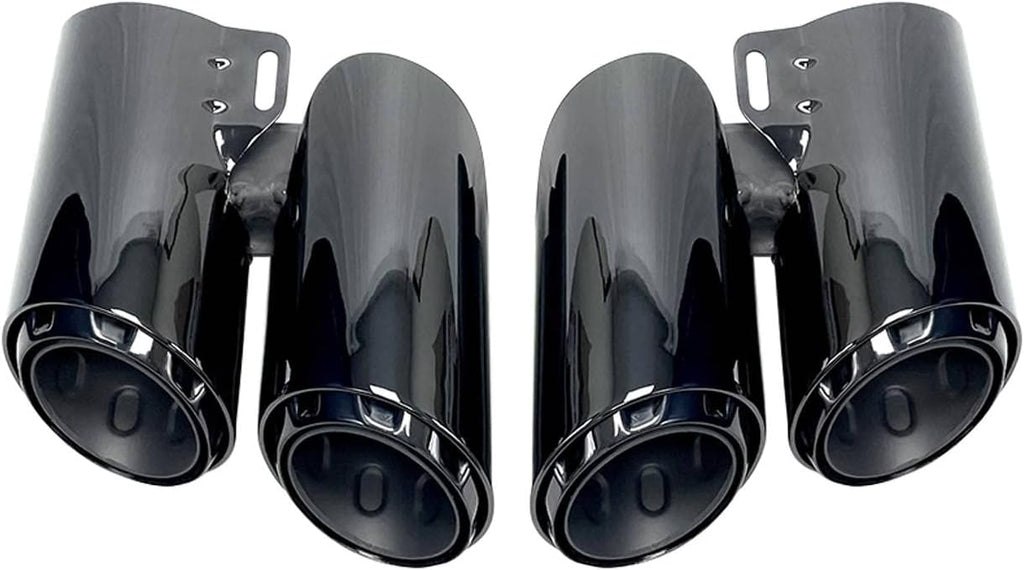2 pcs Stainless Steel Muffler Tail Tip Exhaust Pipe D7896