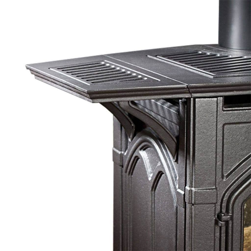Matte Pewter Cast Iron Stove Shelf Kit G1009