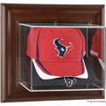 Brown Framed Wall-Mountable Baseball Cap Display Case F8387