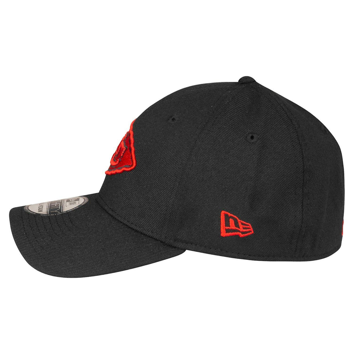 Black Red Stretch Cap J53270