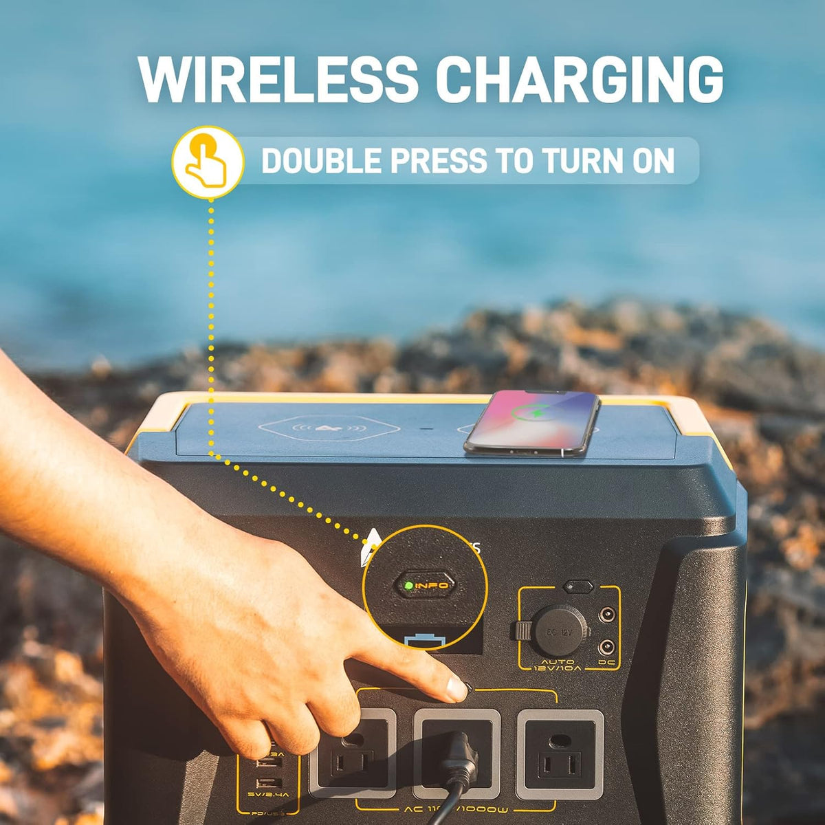 Portable Power Station 1000W Solar Generator 1036Wh G61458